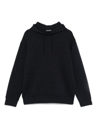 Emporio Armani Allover Logo Cotton Sweatshirt