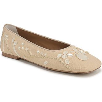 Franco Sarto Flexa Winley Ballet Flat in Natural at Nordstrom, Size 9.5