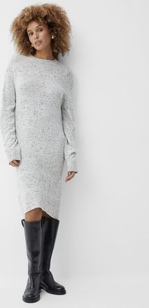 Contemporaine Womens Speckled knit soft dress
