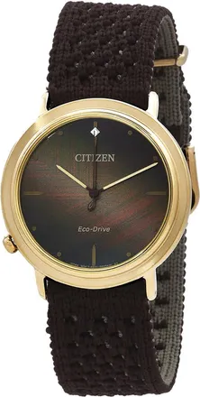 Citizen L Ambiluna Eco-Drive Brown Dial Ladies Watch EM1003-48X