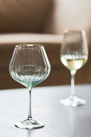 Anthropologie Waterfall Red Wine Glasses, Set of 4