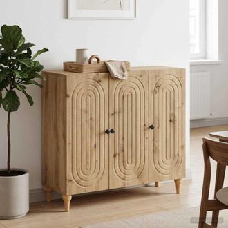 vidaXL Vidaxl Credenza Rovere Artigianale 89 X 34,5 X 80 Cm