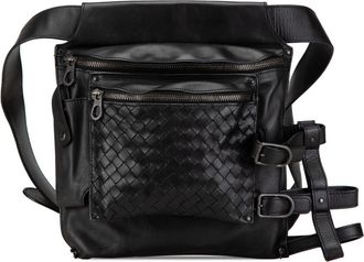 Bottega Veneta 2000s Nappa Intrecciato Utility heuptas - Zwart
