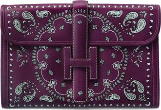 Herm&egrave;s 2009 PM Jige Elan clutch bag - Paars