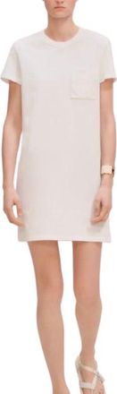 Herm&egrave;s White Cotton T-Shirt Dress Size M