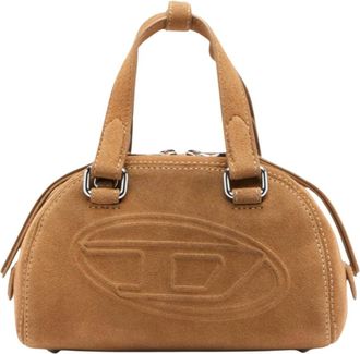 Diesel 1DR Dome Crossbody - Dames - Tassen - Bruin - Maat: ONE Size Leer