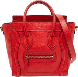 Celine Pre-owned Handbags, female, Red, Size: ONE SIZE Pre-owned Vintage Handbag