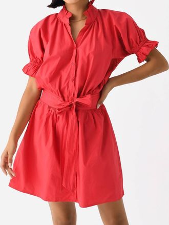 Starkx Abby Dress In Crimson
