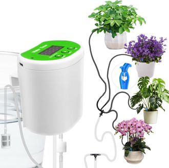 OEM Sistema De Riego Autom&aacute;tico Para Plantas: Kit De Riego Por Goteo Con Temporizador Programable, Riega Hasta 12 Plantas En Maceta, Perfecto Para Jardine
