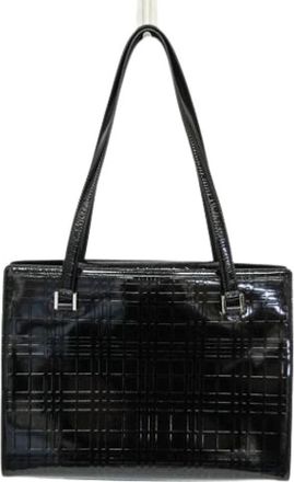 Burberry Pre-owned Leather Shoulder Bag - Dames - Vintage Schoudertas - Zwart - ONE Size - Leer - Vintage