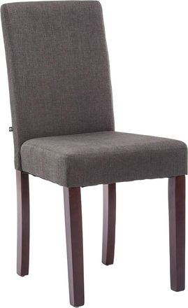 Clp Silla De Comedor Ina En Tela Gris Oscuro Cappuccino