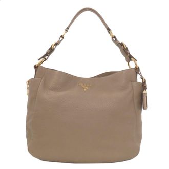 Prada Brown Leather Tote Bag (Pre-Owned)