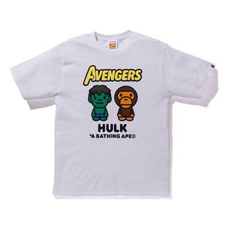 A Bathing Ape x Marvel Milo The Hulk T-Shirt White 2F23-110-907