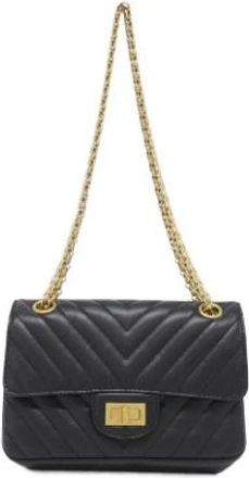 Chanel Pre-owned Vintage Schoudertas - Dames - Vintage Schoudertas - Zwart - ONE Size - Leer - Vintage