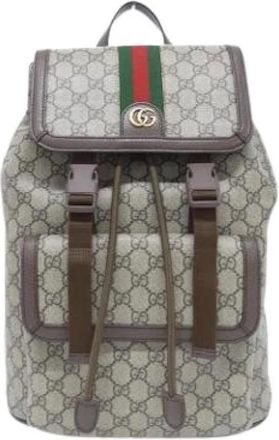 Gucci Vintage, unisex, Beige, ONE Size, Pre-owned Vintage Rugzak