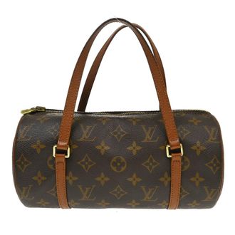 Louis Vuitton Papillon Monogram Canvas Brown Canvas Handbag (Pre-Owned)