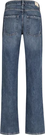 Icon Denim Los Angeles Womens Iris Straight Leg Jeans Denim Cotton Straight-Leg