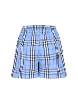 Burberry Womens Trousers Blue Cotton