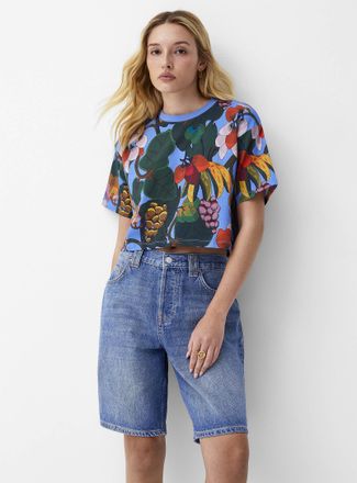 Icone Womens Cropped and loose T-shirt