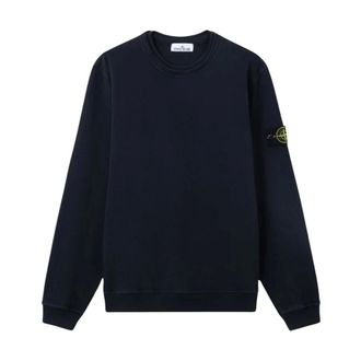 Stone Island Sweatshirts, male, Blue, Size: 3XL Old Effect Malfil&eacute; Fleece Sweatshirt