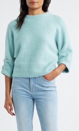Wit & Wisdom Boucl&eacute; Sweater in Aqua Haze at Nordstrom Rack, Size Medium