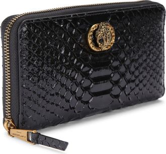 Kurt Geiger Chelsea Zip Around Embossed Leather Wallet in Black at Nordstrom Rack