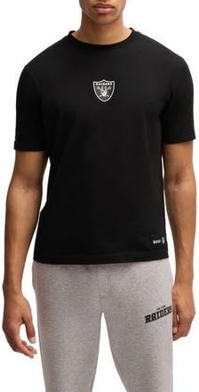 BOSS x NFL Stretch Cotton Graphic T-Shirt in Las Vegas Raiders - Black at Nordstrom Rack, Size Large