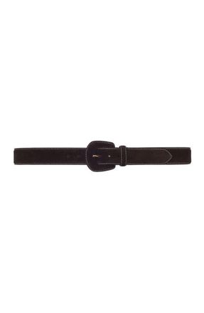 Maje Suede belt in Dark Brown at Nordstrom, Size Medium