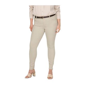 Only Carmakoma Only Carmakoma, Dames, Jeans, Beige, Maat: 4XL Denim