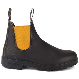 Blundstone 1919 Leather Unisex Ankle Boots - Brown Mustard - Size:UK 10.5