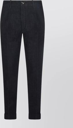 Jacob Cohen straight trousers with cuffed hem and pockets