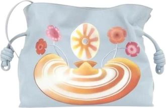 Loewe Pre-owned Leren Clutch - Dames - Vintage Clutch - Blauw - ONE Size - Leer - Vintage