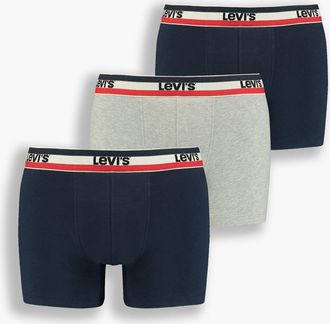 Levi's Boxer Brief 3 Pack - Mens - 2XL - Blue