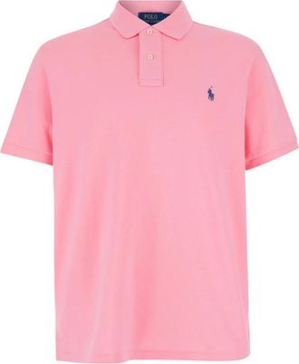 Polo Ralph Lauren Pony Piqu&eacute; Polo Shirt - Heren - Polos - Roze - M - Katoen - Tops