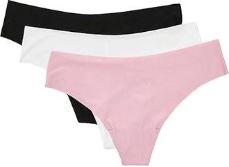 Commando 3 Pack Butter Thongs Womens Underwear Pack : LG (12-14), Elastane/Modal