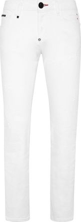 Philipp Plein Denim Trousers Straight Cut Supreme Iconic Plein
