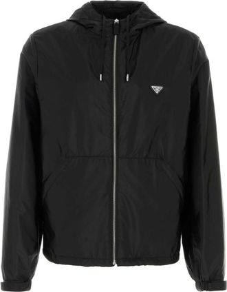Prada Black Logo Hood Jacket