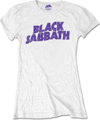 Black Sabbath Womens BSTSP04LW04 T-Shirt, White, XL