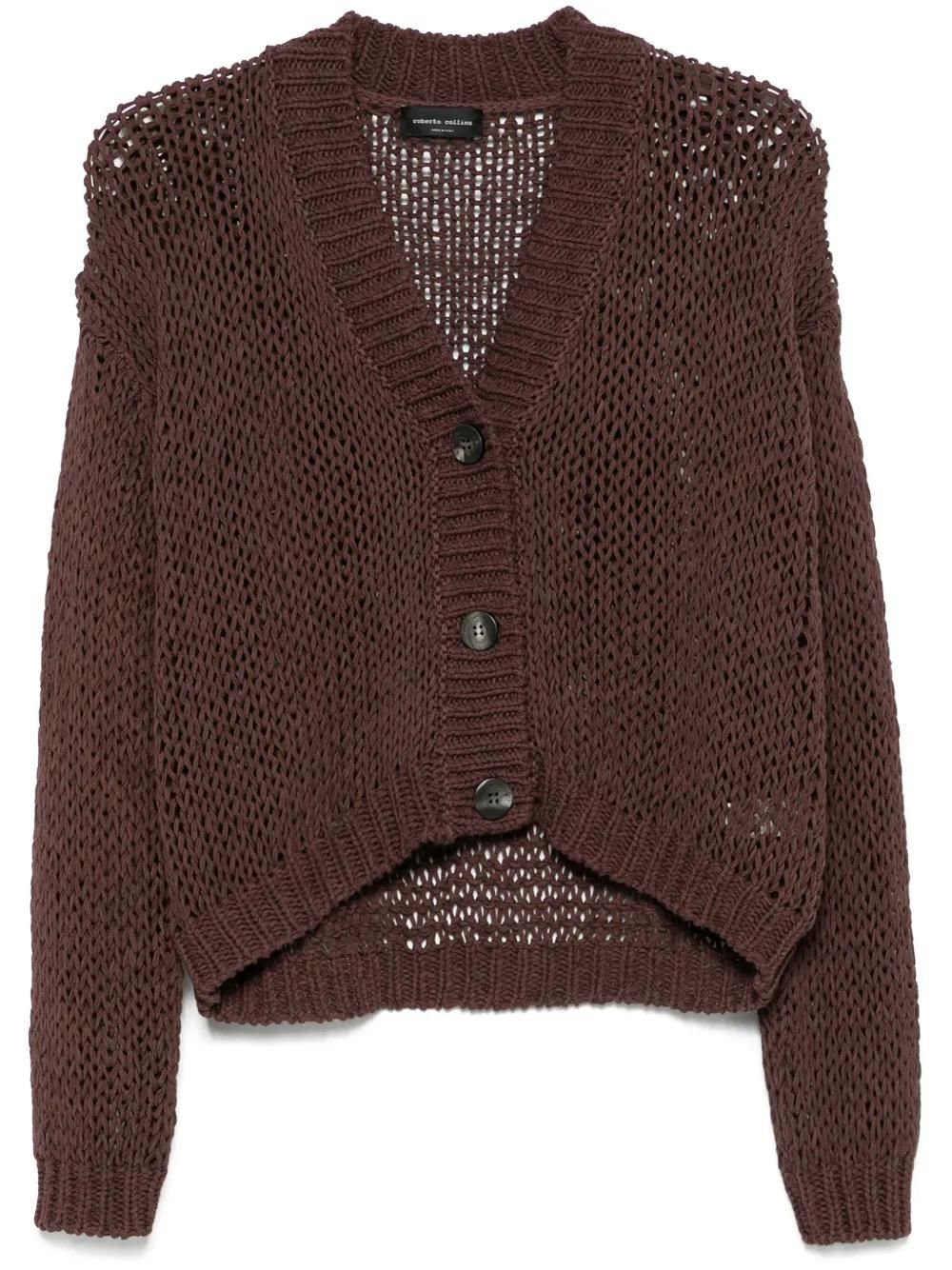 ROBERTO Border トップス Cardigan COLLINA ROBERTO Border トップス Cardigan COLLINA
