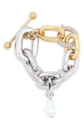 Paco Rabanne XL Link Bracelet in M089 Silver /Gold at Nordstrom
