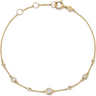 Astley Clarke Solid Gold Atomic Lab Grown Diamond Station Bracelet at Nordstrom