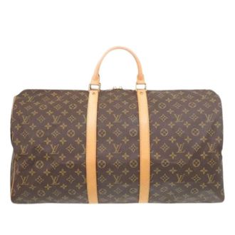 Louis Vuitton Pre-owned Weekend Bags, unisex, Brown, Size: ONE SIZE Pre-owned Keepall 55