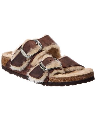 Birkenstock Arizona Big Buckle Shearling Leather Sandal