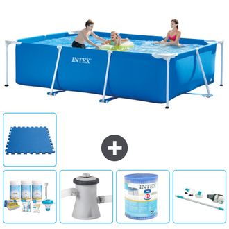 Intex Piscina Con Estructura Rectangular - 300x200x75 Cm - 7-piezas S40193
