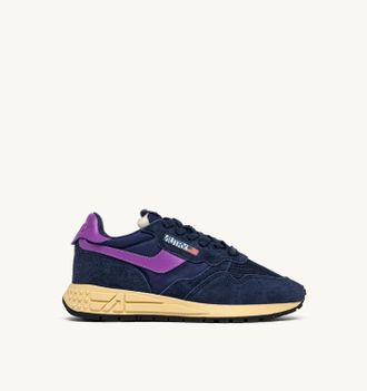 Autry SNEAKERS REELWIND LOW IN NYLON E SUEDE NAVY E DEWBERRY