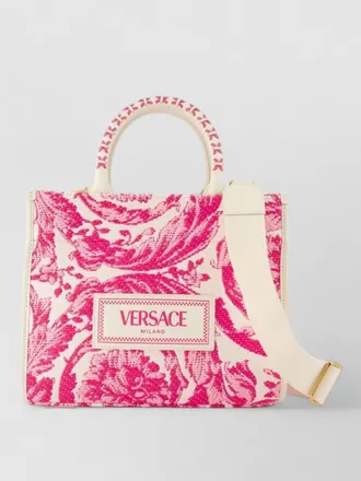 Versace shopping leather tote bag