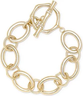 Ramy Brook Chiara Goldtone Bamboo Link Bracelet at Nordstrom