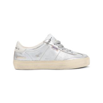 Golden Goose Silver Leather Sneakers