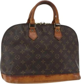 Louis Vuitton Pre-owned Canvas Handtas - Dames - Vintage Handtas - Bruin - ONE Size - Vintage
