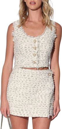 Walter Baker Alyssa Button Tweed Top in Milos Tweed at Nordstrom Rack, Size X-Small